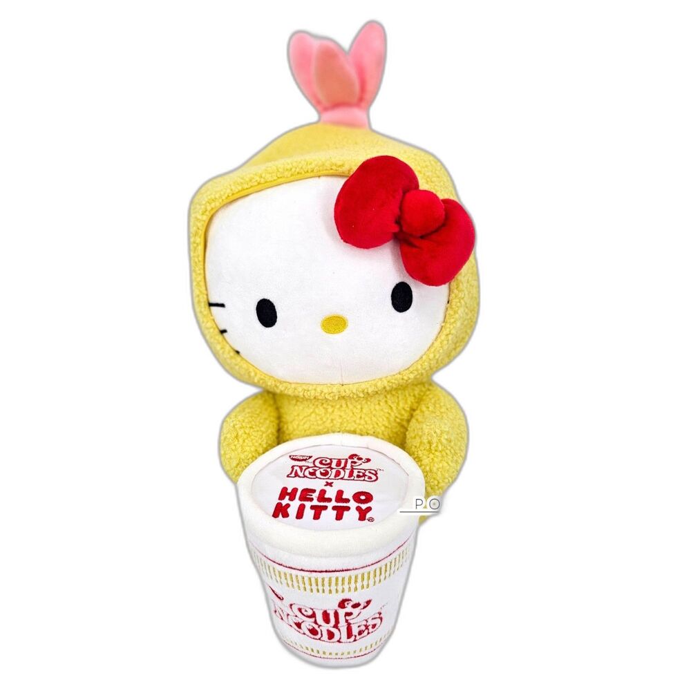 Kidrobot 16" Sanrio Nissin Cup Noodles Hello Kitty Tempura Cup